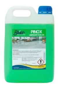 Pinox es un fregasuelos con aroma a pino, con ph neutro para todo tipo de suelos