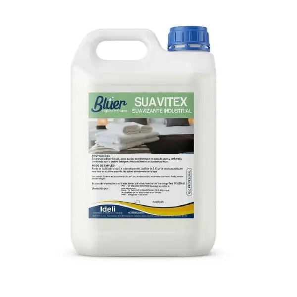 Suavizante industrial para ropa y lavandería profesional bluer ideli